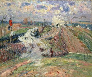 The Two Trains by Jean Baptiste Armand Guillaumin